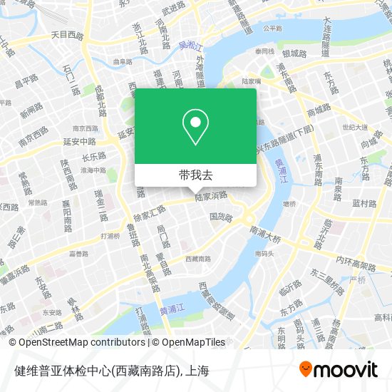 健维普亚体检中心(西藏南路店)地图