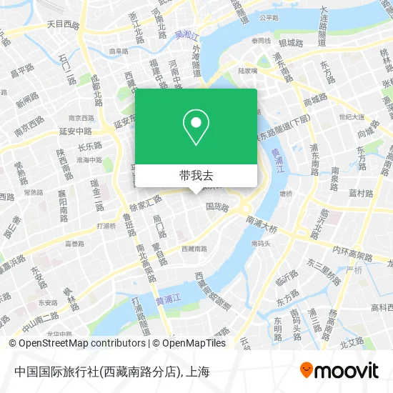 中国国际旅行社(西藏南路分店)地图