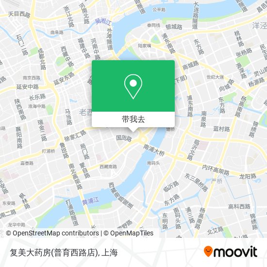 复美大药房(普育西路店)地图