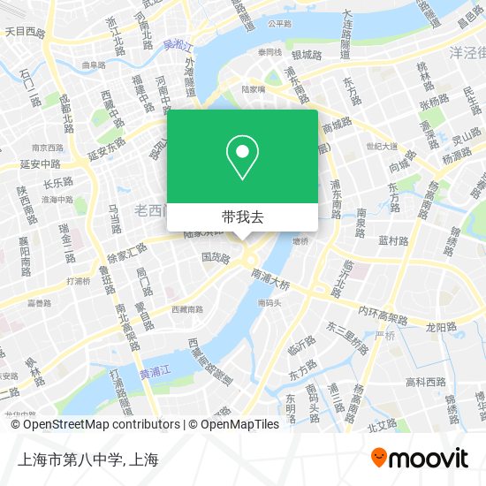 上海市第八中学地图