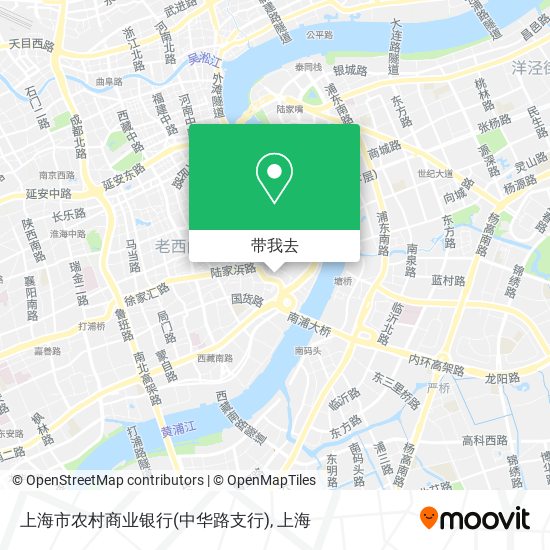 上海市农村商业银行(中华路支行)地图