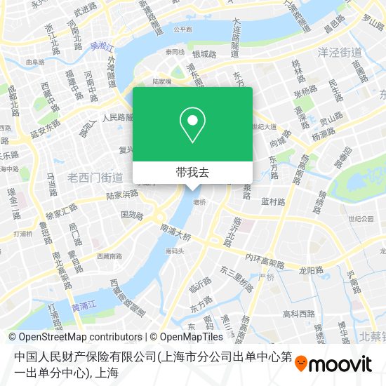 中国人民财产保险有限公司(上海市分公司出单中心第一出单分中心)地图