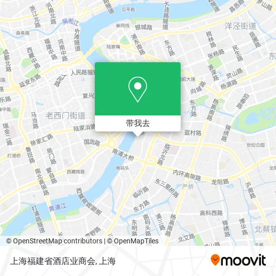 上海福建省酒店业商会地图