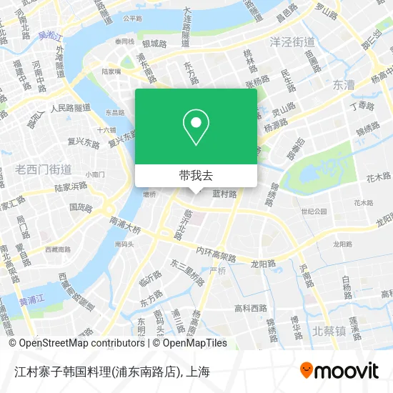 江村寨子韩国料理(浦东南路店)地图