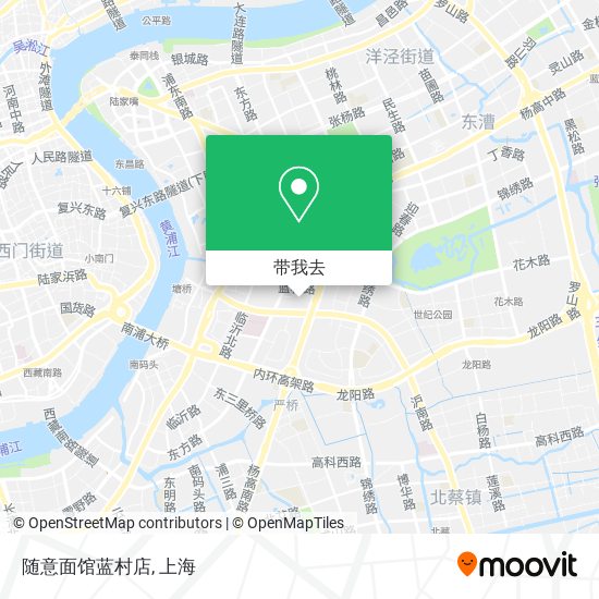 随意面馆蓝村店地图