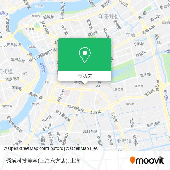 秀域科技美容(上海东方店)地图