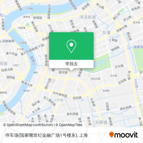 停车场(陆家嘴世纪金融广场1号楼东)地图