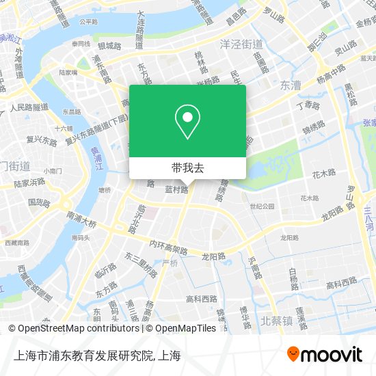上海市浦东教育发展研究院地图