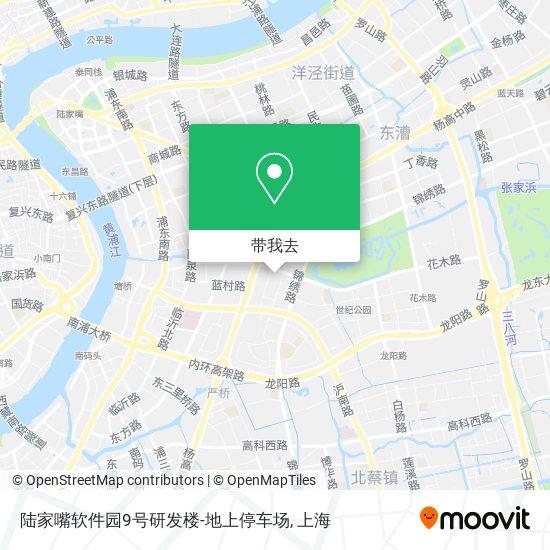 陆家嘴软件园9号研发楼-地上停车场地图
