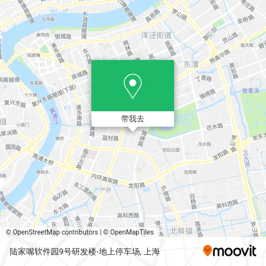 陆家嘴软件园9号研发楼-地上停车场地图