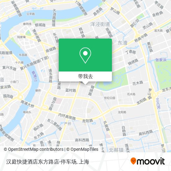 汉庭快捷酒店东方路店-停车场地图