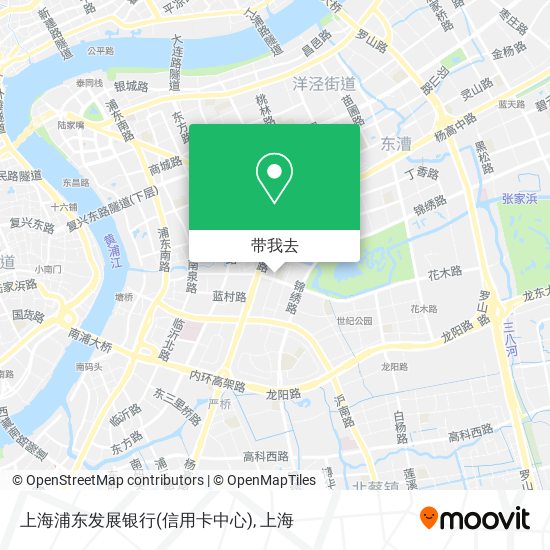上海浦东发展银行(信用卡中心)地图