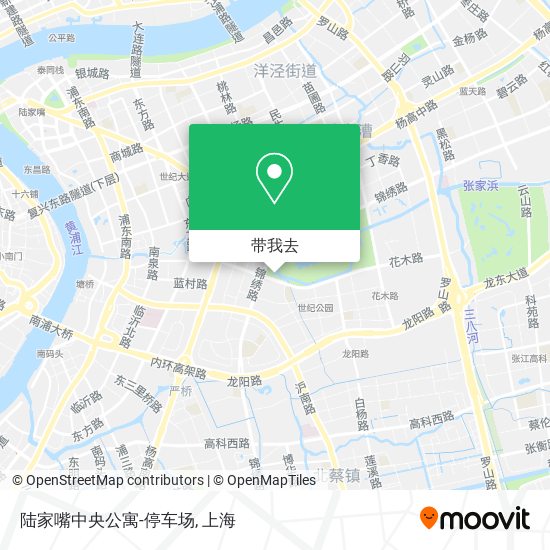 陆家嘴中央公寓-停车场地图