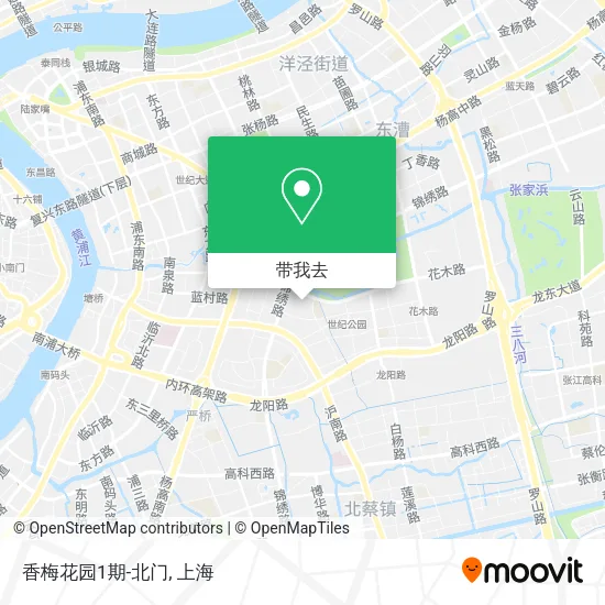 香梅花园1期-北门地图