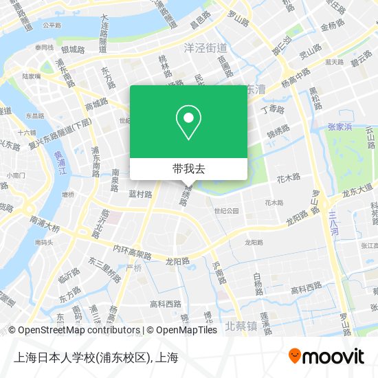 上海日本人学校(浦东校区)地图