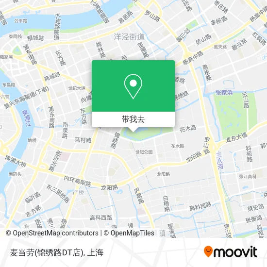麦当劳(锦绣路DT店)地图