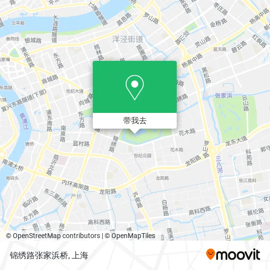 锦绣路张家浜桥地图