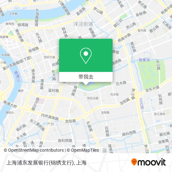 上海浦东发展银行(锦绣支行)地图