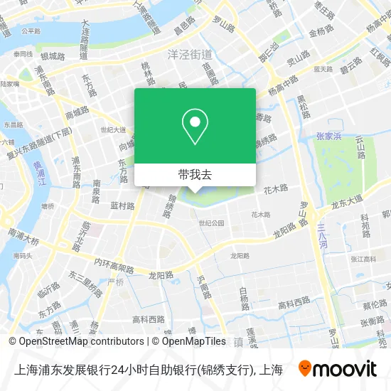 上海浦东发展银行24小时自助银行(锦绣支行)地图