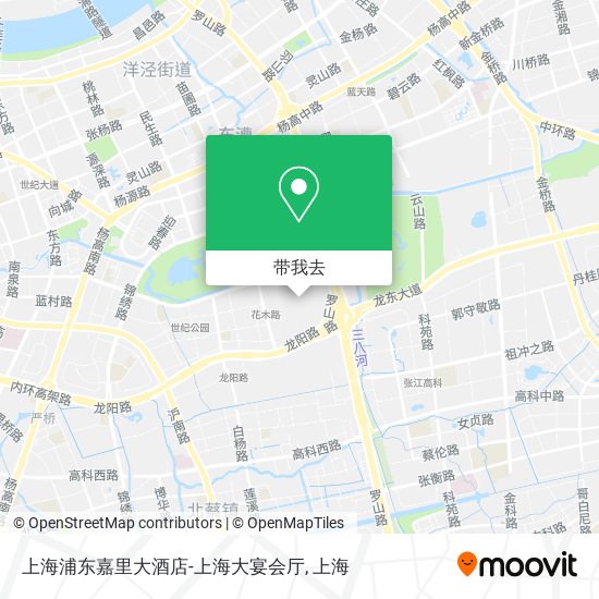 上海浦东嘉里大酒店-上海大宴会厅地图