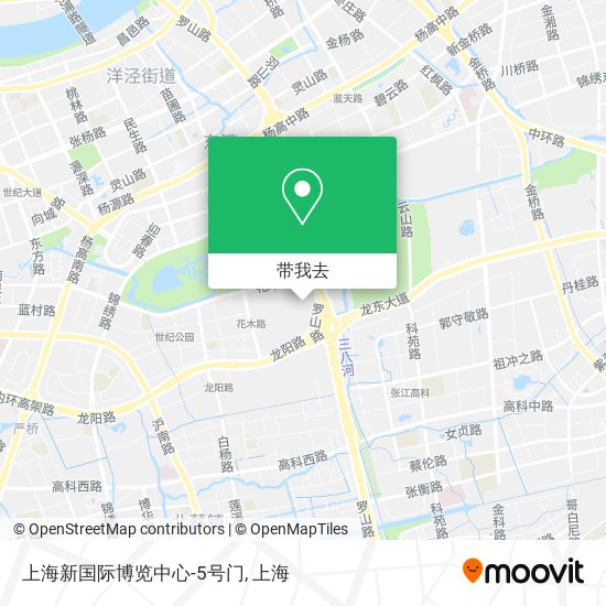 上海新国际博览中心-5号门地图