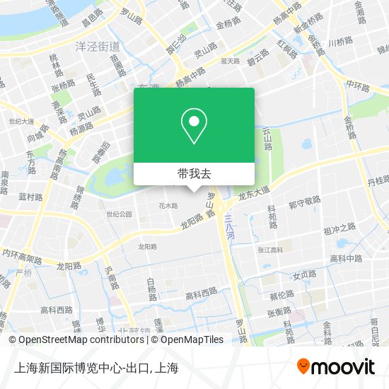 上海新国际博览中心-出口地图
