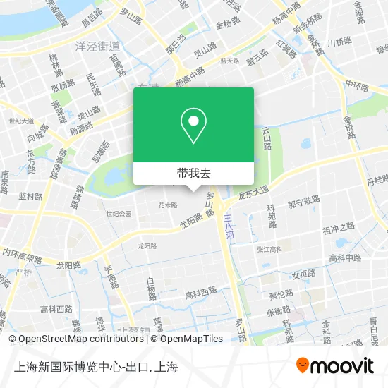 上海新国际博览中心-出口地图