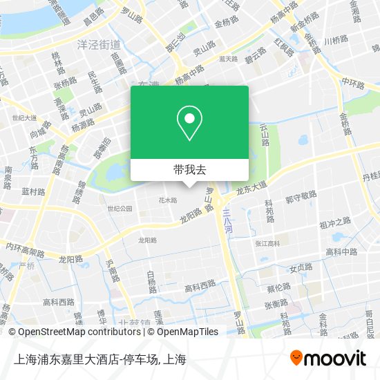 上海浦东嘉里大酒店-停车场地图