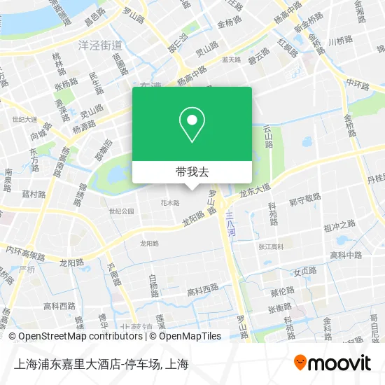 上海浦东嘉里大酒店-停车场地图