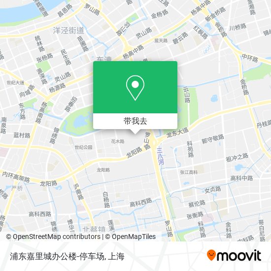 浦东嘉里城办公楼-停车场地图