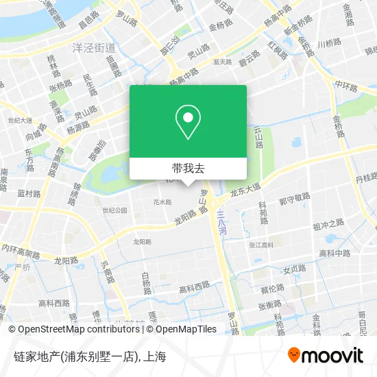 链家地产(浦东别墅一店)地图