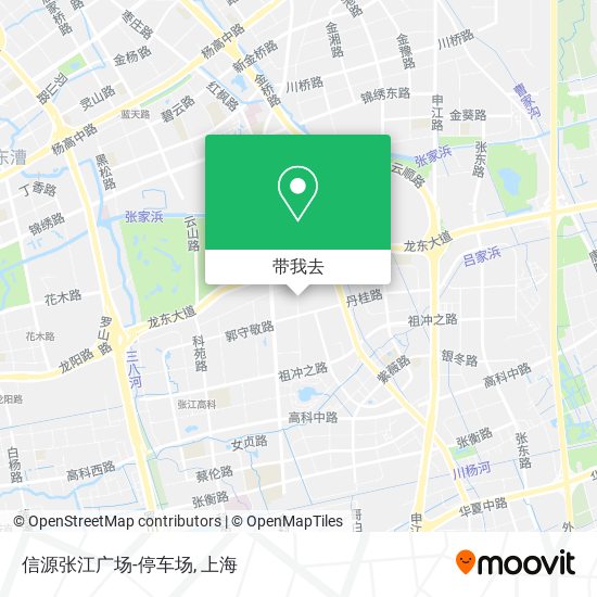 信源张江广场-停车场地图