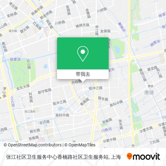 张江社区卫生服务中心香楠路社区卫生服务站地图