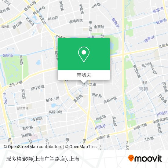 派多格宠物(上海广兰路店)地图