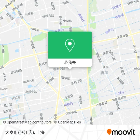 大秦府(张江店)地图