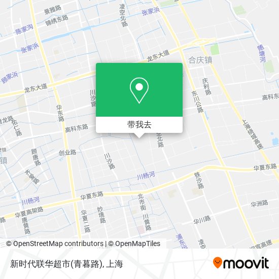 新时代联华超市(青暮路)地图