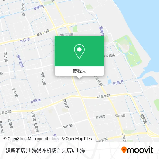 汉庭酒店(上海浦东机场合庆店)地图