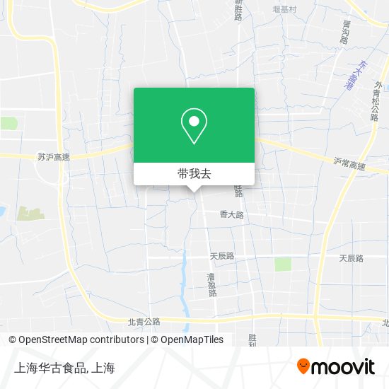 上海华古食品地图