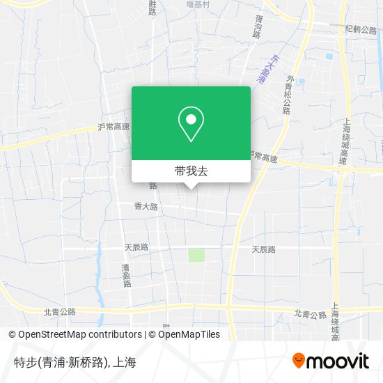 特步(青浦·新桥路)地图