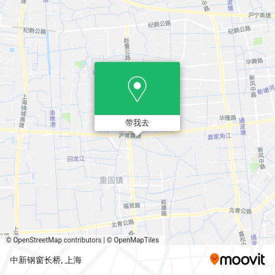 中新钢窗长桥地图