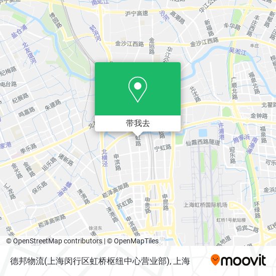 德邦物流(上海闵行区虹桥枢纽中心营业部)地图
