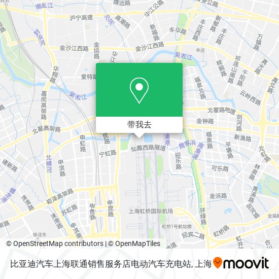 比亚迪汽车上海联通销售服务店电动汽车充电站地图