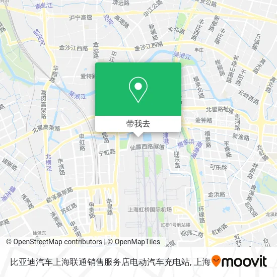 比亚迪汽车上海联通销售服务店电动汽车充电站地图