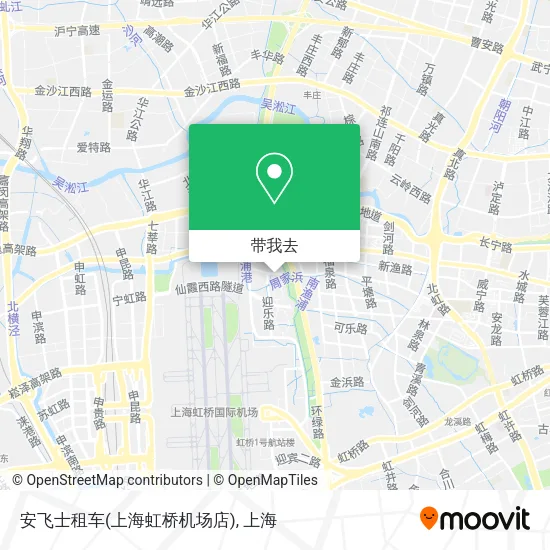 安飞士租车(上海虹桥机场店)地图