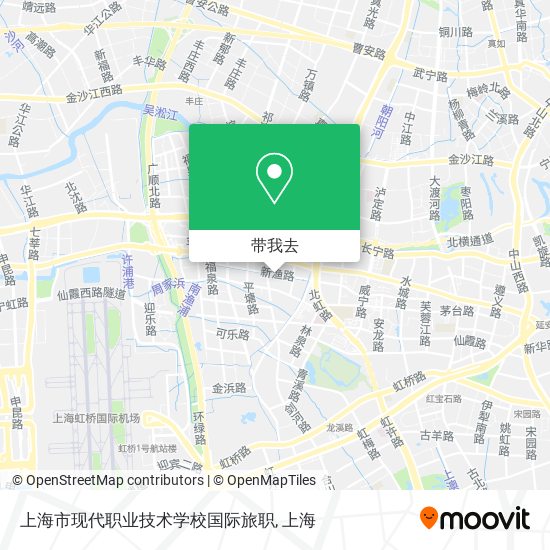 上海市现代职业技术学校国际旅职地图