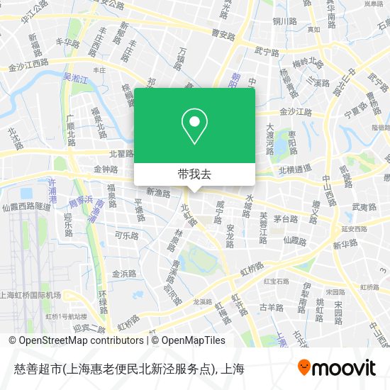 慈善超市(上海惠老便民北新泾服务点)地图