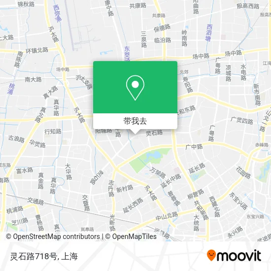 灵石路718号地图
