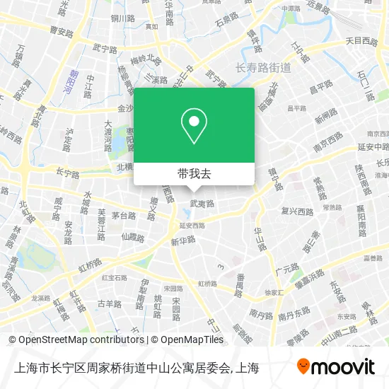 上海市长宁区周家桥街道中山公寓居委会地图