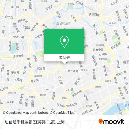 迪信通手机连锁(江苏路二店)地图