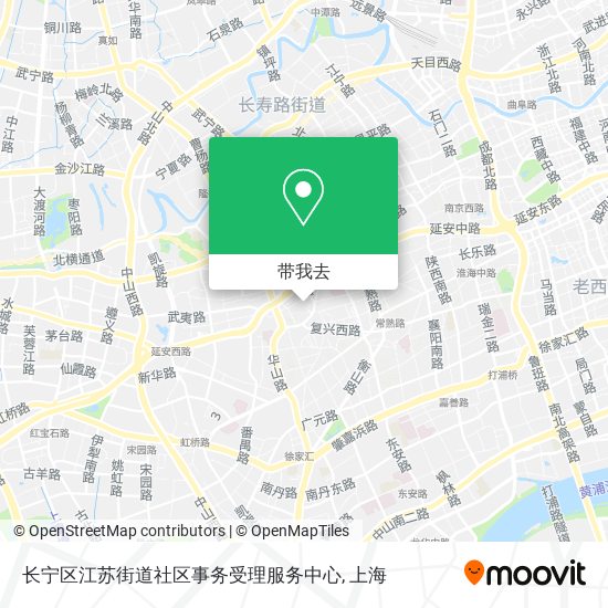 长宁区江苏街道社区事务受理服务中心地图